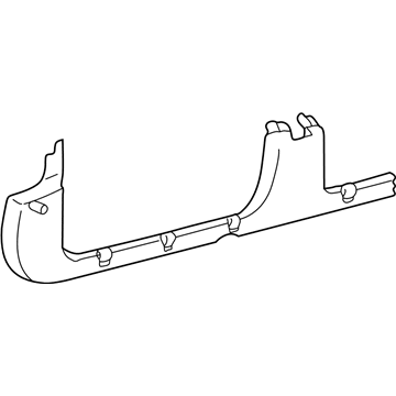 GM 22704526 Retainer Assembly, Front Side Door Opening Floor Carpet *Graphite