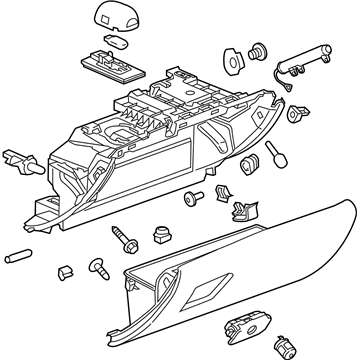 GM 84028646 Compartment Assembly, Instrument Panel *Platinum