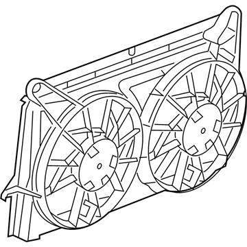 2009 Chevy Silverado 3500 HD Fan Shroud - 15780788