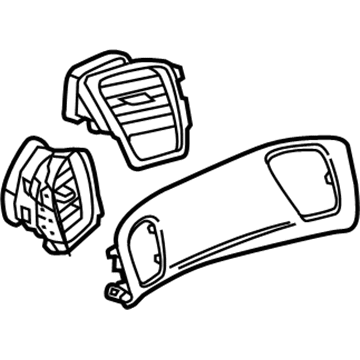 GM 84614614 Pad Assembly, I/P Tr *Medium Ash Gy