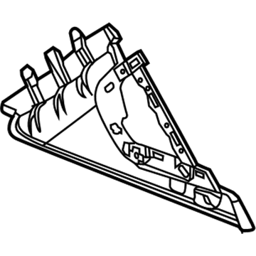 GM 23427473 Panel Assembly, Instrument Panel Lower Trim *Black