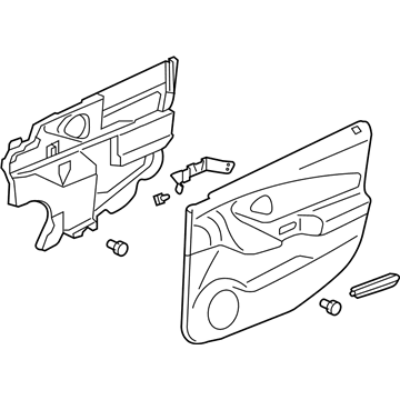 GM 25856595 Trim Assembly, Front Side Door *Titanium