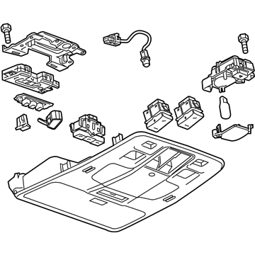 GM 22951552 Console Assembly, Roof *Neutral