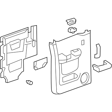 GM 15855502 Panel Assembly, Rear Side Door Lower Trim *Light Ttnum