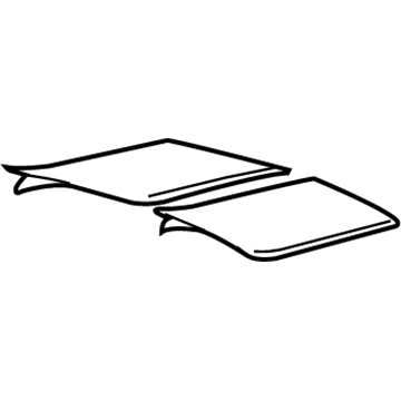 GM 92225450 Stripe, Rear Compartment Lid Center *White Arctic