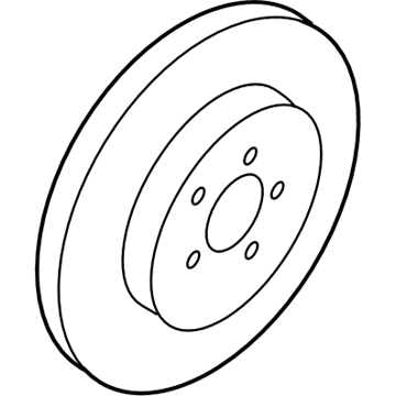 GM 23127570 Rear Brake Rotor