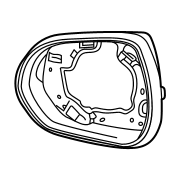 GM 42779359 Bezel, O/S Rr View Mir Hsg