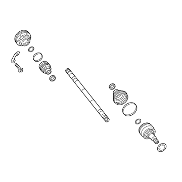 GM 84550225 Shaft Assembly, Rear Whl Drv