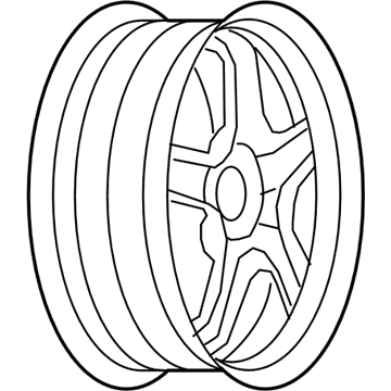 GM 19149985 Refurbished Alloy Wheel Rim 16X7, 5 Lugs