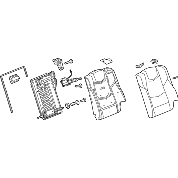 GM 22935215 Cushion Assembly, Rear Seat Back *Cashmere E