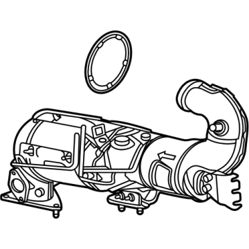 2020 GMC Sierra 1500 Catalytic Converter - 40009042