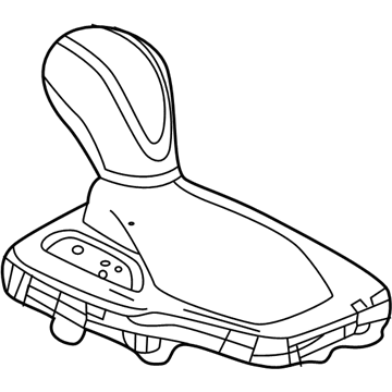 GM 39124435 Knob Assembly, Automatic Transmission Control Lever (W/ Automatic Transmission Conical*Shadow Gray