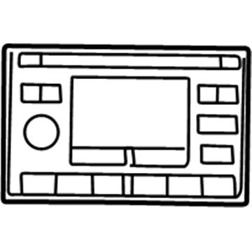 GM 16236434 Radio Assembly, Amplitude Modulation/Frequency Modulation Stereo & Clock & Tape Player