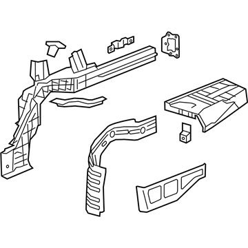 Cadillac 23411202 Rear Rail Assembly