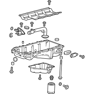 2020 Chevy Tahoe Oil Pan - 12684605