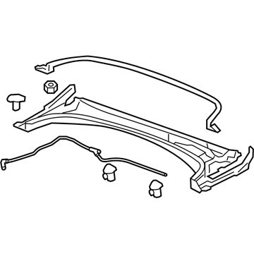 Cadillac 23332839 Cowl Grille