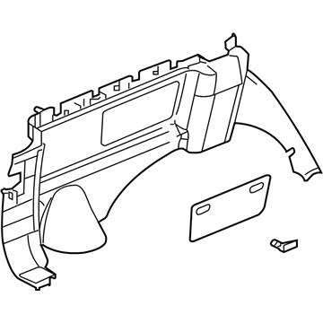 Oldsmobile 15118406 Lower Quarter Trim