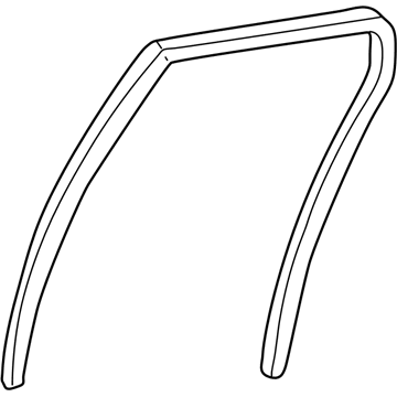 GM 88974518 Weatherstrip,Rear Side Door Window