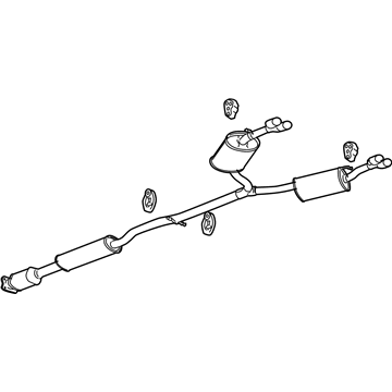 GM 15921939 Exhaust Muffler Assembly (W/ Catalytic Converter, Exhaust