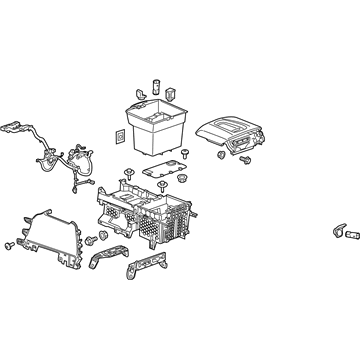 GM 23268275 Console Assembly, Front Floor *Black