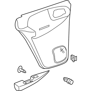 GM 15204866 Panel Assembly, Rear Side Door Trim *Cashmere