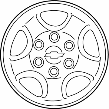 GMC 9595396 Wheel, Steel