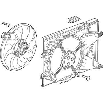 GM 95391501 Fan Assembly, Engine Cooler