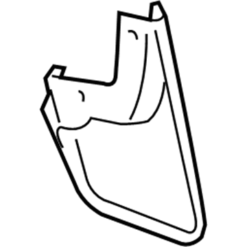 GM 25821138 Flap, Front Fender Mud