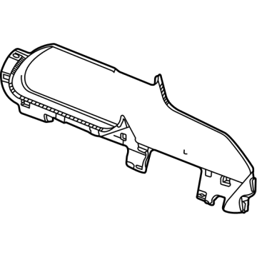 GM 86780835 Panel Assembly, F/Flr Rr Cnsl Si Tr *Black