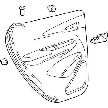 GM 42693917 Trim Assembly, Rear S/D *Galvanized E