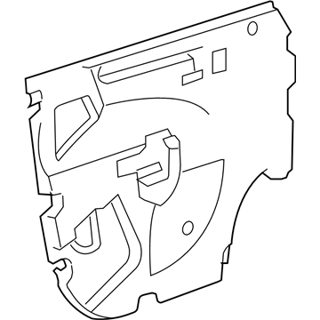 GM 20830631 Deflector, Front Side Door Water