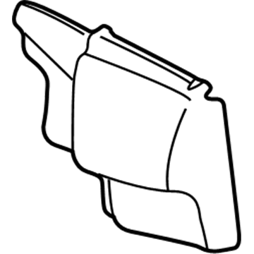 GM 25753777 Trim, Rear Compartment Side