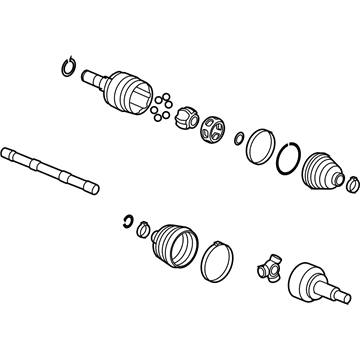 GM 15886012 Front Wheel Drive Shaft