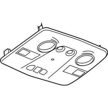 GM 25978350 Cover, Roof Console Opening *Titanium