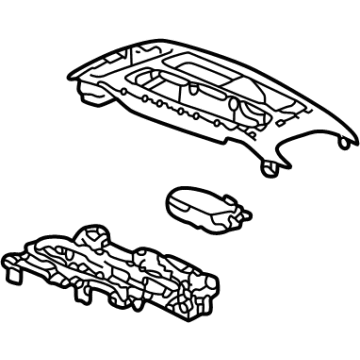 GM 42707113 Plate Assembly, F/Flr Cnsl Tr *Piano Black