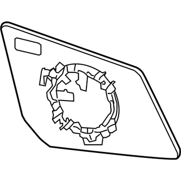 GM 22792132 Mirror, Outside Rear View (Reflector Glass & Backing Plate)