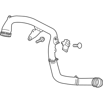 GM 23131218 Charging Air Cooler Outlet Air Hose