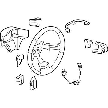 GM 20814868 Steering Wheel Assembly *Cocoa