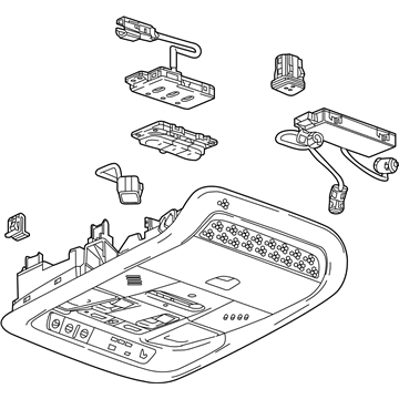 GM 84292406 Console Assembly, Rf *Maple Sugar