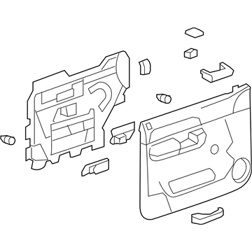 GM 23402976 Trim Assembly, Front Side Door *Titanium