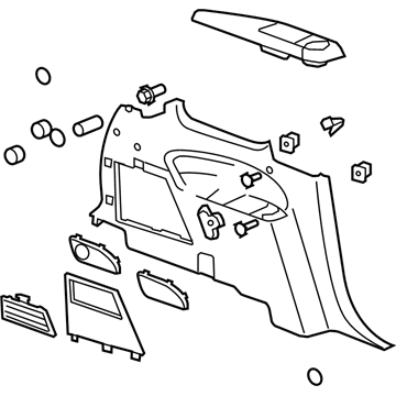 GM 25956770 Panel Assembly, Body Side Trim *Titanium