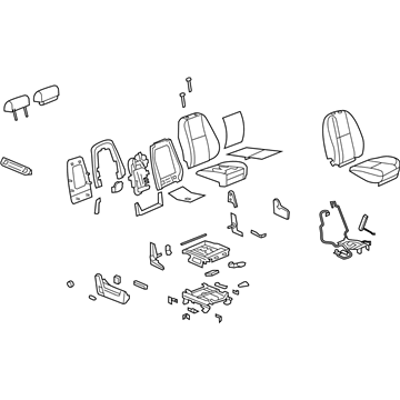 GM 15827057 Seat Assembly, Pass *Vy Light Cashme