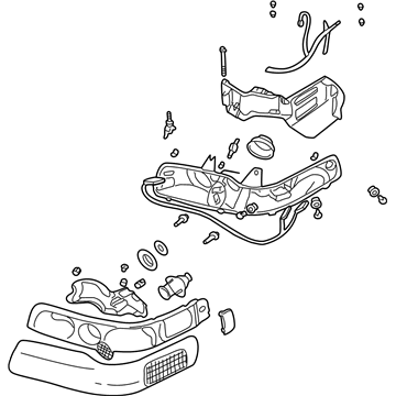 Cadillac 19208061 Headlamp Assembly