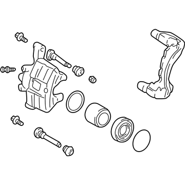 2006 Pontiac Vibe Brake Calipers - 88970137