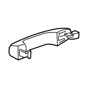 GM 84807768 Handle Assembly, Rear S/D O/S *Bright Chromm