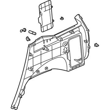 GM 22730257 Panel Asm,Rear Wheel Opening Cover Lower Finish *Gray