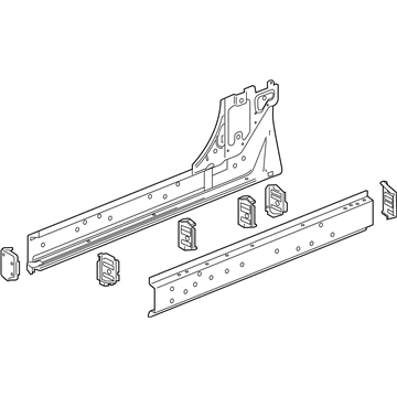 GM 84972415 Reinforcement Assembly, Rkr Otr Pnl