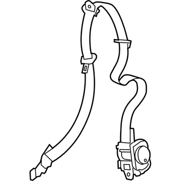 Cadillac 25906395 Belt & Retractor