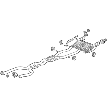 2019 Cadillac CTS Muffler - 84405084