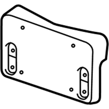 Cadillac 23468245 License Bracket